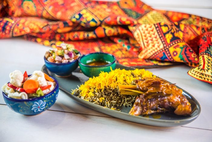 Sholeh Persian restaurant Glasgow  bagahli polo ba mahiche