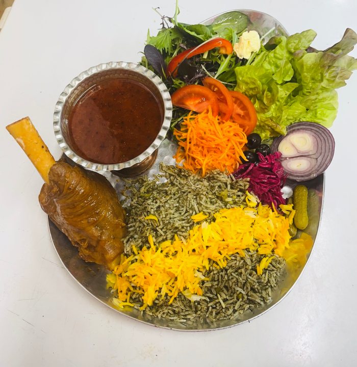 Sholeh Persian restaurant Glasgow baghali polo